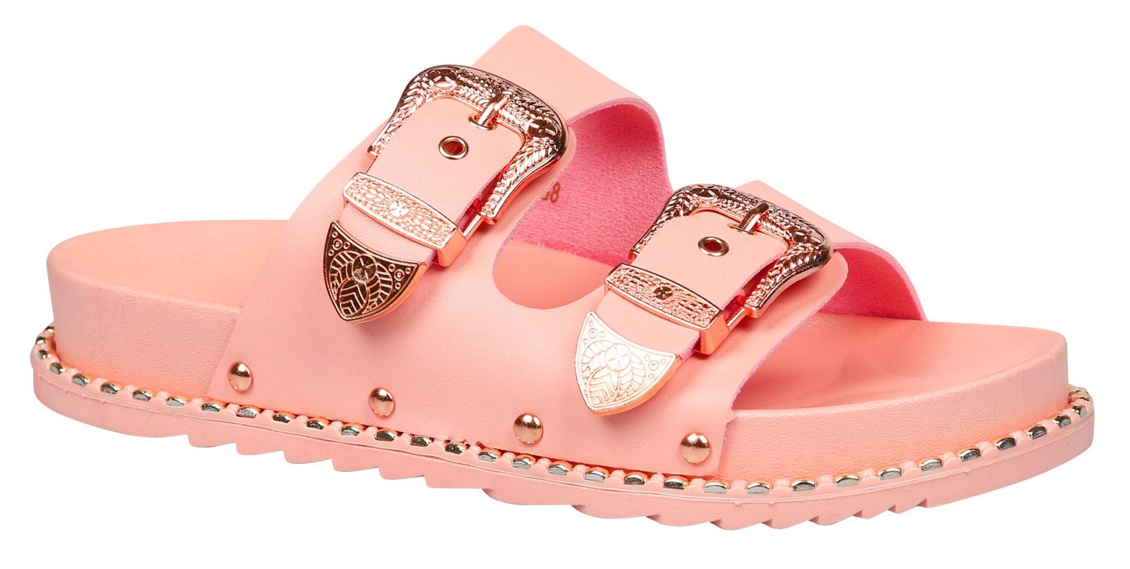 ladies flat slip on mules